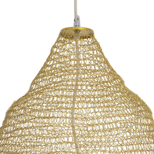 GLOBOSTAR® KENTUCKY 01911 Vintage Κρεμαστό Φωτιστικό Οροφής με Ντουί 1 x E27 AC 220-240V IP20 - Μπεζ - Μ60 x Π60 x Υ80cm