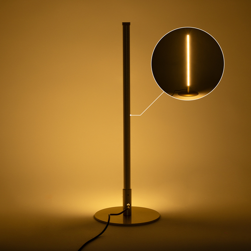 GloboStar® DALUMA 60469 Επιτραπέζιο Φωτιστικό LED CCT 8W 880lm 200° AC 220-240V - All In One Ψυχρό 6000k+Φυσικό 4500k+Θερμό 2700k Μ15 x Π15 x Υ46cm - Χρυσό - 3 Χρόνια Εγγύηση