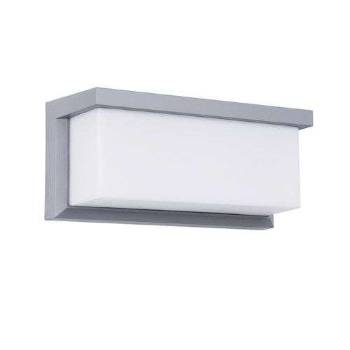 GLOBOSTAR® CITYSCAPE 60698 Μοντέρνο Φωτιστικό Τοίχου - Απλίκα LED 18W 1890lm 120° AC 220-240V Αδιάβροχο IP65 Φυσικό Λευκό 4500K - Bridgelux SMD Chip - Γκρι Ματ - Μ23.5 x Π11 x Υ10cm - 3 Χρόνια Εγγύηση
