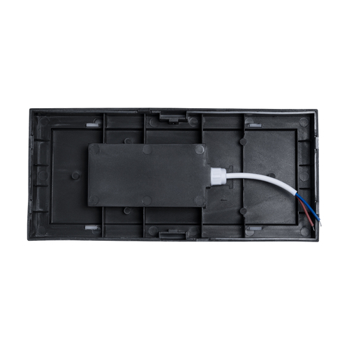 GLOBOSTAR® CITYSCAPE 60699 Μοντέρνο Φωτιστικό Τοίχου - Απλίκα LED 18W 1890lm 120° AC 220-240V Αδιάβροχο IP65 Φυσικό Λευκό 4500K - Bridgelux SMD Chip - Μαύρο Ματ - Μ23.5 x Π11 x Υ10cm - 3 Χρόνια Εγγύηση