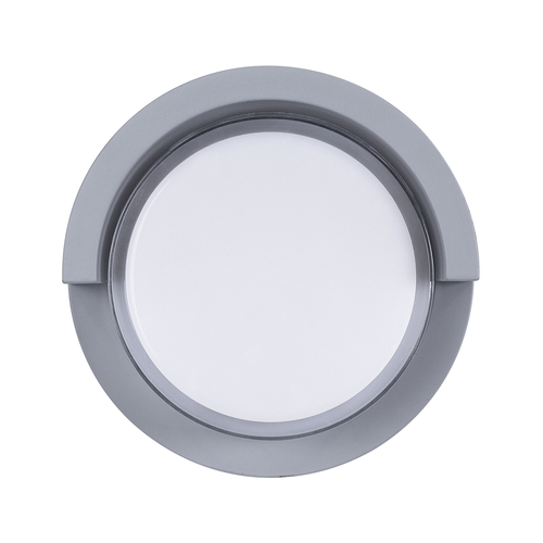 GLOBOSTAR® APEX 60765 Μοντέρνο Φωτιστικό Τοίχου - Απλίκα LED 10W 1050lm 120° AC 220-240V Αδιάβροχο IP65 Φυσικό Λευκό 4500K - Bridgelux SMD Chip - Γκρι - Μ17 x Π17 x Υ9cm - 3 Χρόνια Εγγύηση