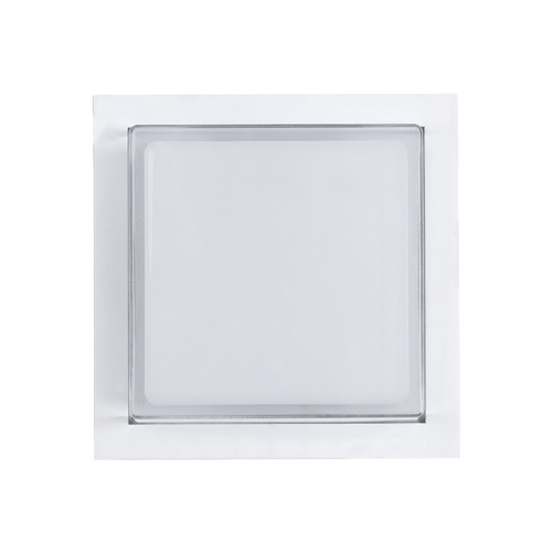 GLOBOSTAR® NEXUS 60769 Μοντέρνο Φωτιστικό Τοίχου - Απλίκα LED 10W 1050lm 120° AC 220-240V Αδιάβροχο IP65 Φυσικό Λευκό 4500K - Bridgelux SMD Chip - Λευκό Ματ - Μ17 x Π17 x Υ9cm - 3 Χρόνια Εγγύηση