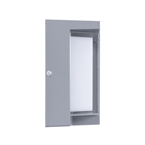 GLOBOSTAR® APEX 60771 Μοντέρνο Φωτιστικό Τοίχου - Απλίκα LED 10W 1050lm 120° AC 220-240V Αδιάβροχο IP65 Φυσικό Λευκό 4500K - Bridgelux SMD Chip - Γκρι - Μ17 x Π17 x Υ9cm - 3 Χρόνια Εγγύηση