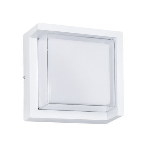 GLOBOSTAR® APEX 60772 Μοντέρνο Φωτιστικό Τοίχου - Απλίκα LED 10W 1050lm 120° AC 220-240V Αδιάβροχο IP65 Φυσικό Λευκό 4500K - Bridgelux SMD Chip - Λευκό Ματ - Μ17 x Π17 x Υ9cm - 3 Χρόνια Εγγύηση