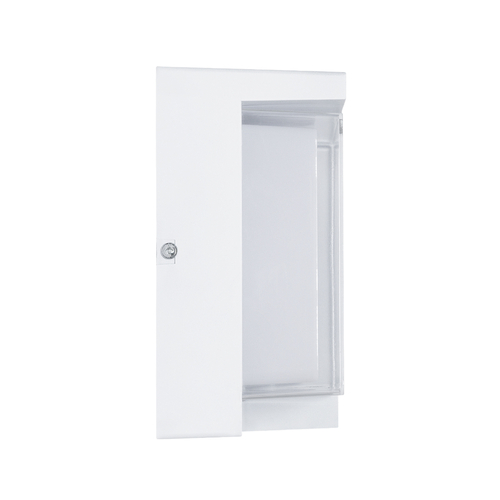 GLOBOSTAR® APEX 60772 Μοντέρνο Φωτιστικό Τοίχου - Απλίκα LED 10W 1050lm 120° AC 220-240V Αδιάβροχο IP65 Φυσικό Λευκό 4500K - Bridgelux SMD Chip - Λευκό Ματ - Μ17 x Π17 x Υ9cm - 3 Χρόνια Εγγύηση