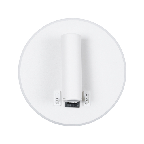 GLOBOSTAR® LADY-R 60939 Μοντέρνο Φωτιστικό Τοίχου - Απλίκα Ξενοδοχείου Reading Light με Φορτιστή USB 3A LED 6W 600lm 36° & 360° AC 220-240V IP20 Φυσικό Λευκό 4500K - Bridgelux COB & TÜV SÜD Driver - Λευκό Ματ - Μ15 x Π15 x Υ17cm - 3 Χρόνια Εγγύηση