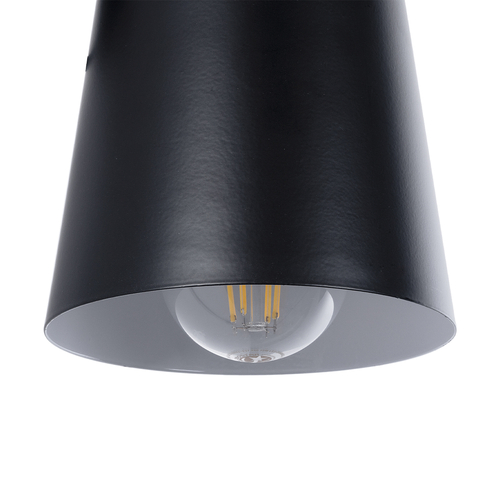 GLOBOSTAR® AMY 00947 Μοντέρνο Φωτιστικό Τοίχου - Απλίκα με Ντουί 1 x E27 AC 220-240V IP20 - Μαύρο & Μπεζ - Μ13 x Π22 x Υ25.5cm