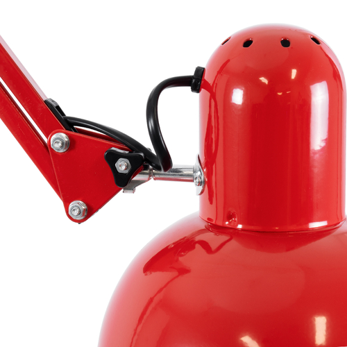 GLOBOSTAR® AUDREY 01470 Vintage Επιδαπέδιο Φωτιστικό με Ντουί 1 x E27 AC 220-240V IP20 - Κόκκινο - Μ15 x Π15 x Υ190cm