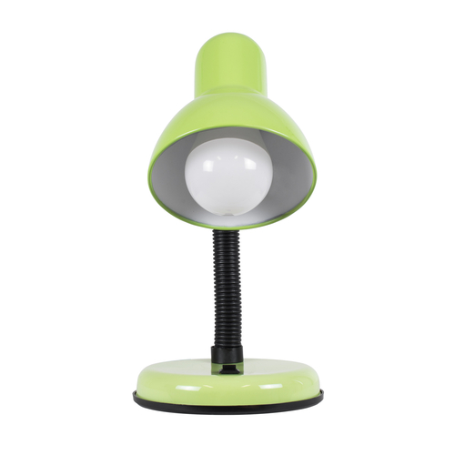 GloboStar® STUDENT 01533 Μοντέρνο Επιτραπέζιο Φωτιστικό Πορτατίφ Μονόφωτο 1 x E27 IP20 Πράσινο Μέταλλο με Μαύρο Πλαστικό - Μ12 x Π12 x Υ32cm