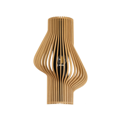 GLOBOSTAR® MIHIRO 02174 Boho Φωτιστικό Τοίχου - Απλίκα με Ντουί 1 x E27 AC 220-240V IP20 - Μπεζ - Μ25 x Π13 x Υ40cm