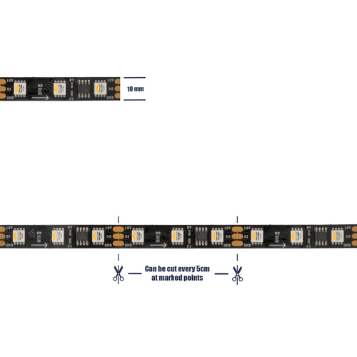 GLOBOSTAR® DIGIPRO 90773 Ψηφιακή Pixel Addressable Ταινία LED 12W/m 1200lm/m 120° DC 12V IP20 60 x SMD5050 Chip/m 20 x Pixel/m Πολύχρωμο RGBWW Dimmable SPI/TTL Protocol IC TM1814/UCS1912/UCS2912 - Μ500 x Π1 x Υ0.2cm - Ρολό 5 Μέτρων - 5 Χρόνια Εγγύηση