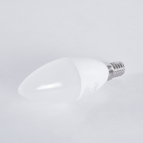 GLOBOSTAR® SMARTME 60488 Λάμπα Κεράκι E14 C37 Smart Home WiFi με Λειτουργία μέσω Tuya APP LED 5.5W 550lm 260° AC 220-240V IP20 Πολύχρωμο RGBW+WW Dimmable - Bridgelux Chip - Μ3.7 x Π3.7 x Υ11cm - 3 Χρόνια Εγγύηση