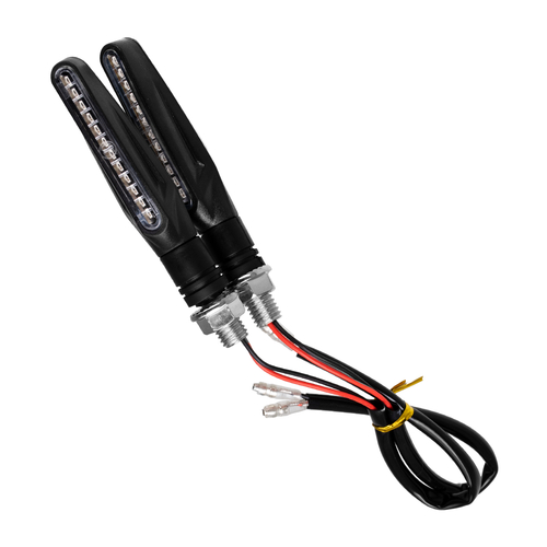 GLOBOSTAR® TURNLIGHT 81754 Φλας Μοτοσυκλέτας LED 2.5W/5W 150lm/300lm 120° DC 12V Αδιάβροχο IP65 Πορτοκαλί - Μ14 x Π2.3 x Υ1.9cm - Πακέτο 2 Τεμαχίων - 1 Χρόνο Εγγύηση