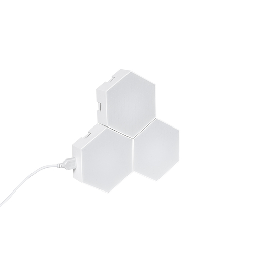 GloboStar® DIGIOCTA 90447 Σετ 3 Ψηφιακων LED RGB Φωτιστικών Κυψελών με Ψηφιακό Controller με WiFi Smart APP & Ασύρματο Χειριστήριο RF 2.4Ghz - LED SMD 5050 4.5W/Σετ 42PIXEL/Σετ 360lm/Σετ 120° DC 5V με USB 2.0 IP20 Πολύχρωμο RGB - Dimmable - Μ10.5 x Π10.5 x Υ3cm Ανά Κυψέλη - 2 Χρόνια Εγγύηση