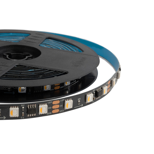 GLOBOSTAR® DIGIPRO 90773 Ψηφιακή Pixel Addressable Ταινία LED 12W/m 1200lm/m 120° DC 12V IP20 60 x SMD5050 Chip/m 20 x Pixel/m Πολύχρωμο RGBWW Dimmable SPI/TTL Protocol IC TM1814/UCS1912/UCS2912 - Μ500 x Π1 x Υ0.2cm - Ρολό 5 Μέτρων - 5 Χρόνια Εγγύηση
