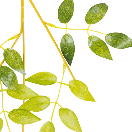 GloboStar® 09033 Τεχνητό Κρεμαστό Διακοσμητικό Φυτό Μήκους 1.1 μέτρων με 3 X Κλαδιά Βιστέρια Κοραλί