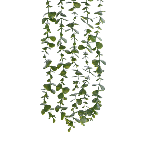 GloboStar® Artificial Garden HANGING EUCALYPTUS LEAF 20884 - Τεχνητό Κρεμαστό Διακοσμητικό Φυτό Φύλλα Ευκάλυπτου Φ17 x Y60cm