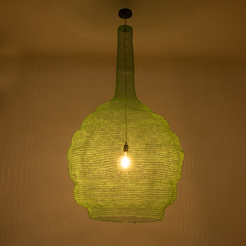 GLOBOSTAR® KENTUCKY 01888 Vintage Κρεμαστό Φωτιστικό Οροφής με Ντουί 1 x E27 AC 220-240V IP20 - Τιρκουάζ - Μ90 x Π90 x Υ150cm