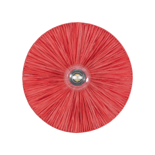 GLOBOSTAR® COLOMBO 02281 Boho Φωτιστικό Τοίχου - Απλίκα με Ντουί 1 x E27 AC 220-240V IP20 - Κόκκινο - Μ40 x Π40 x Υ9cm