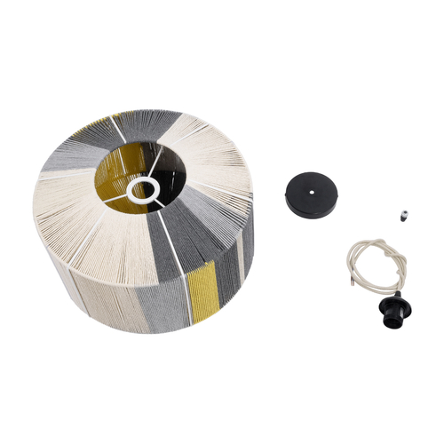 GLOBOSTAR® SALERNO 02388 Boho Κρεμαστό Φωτιστικό Οροφής με Ντουί 1 x E27 AC 220-240V IP20 - Πολύχρωμο - Μ40 x Π40 x Υ35cm