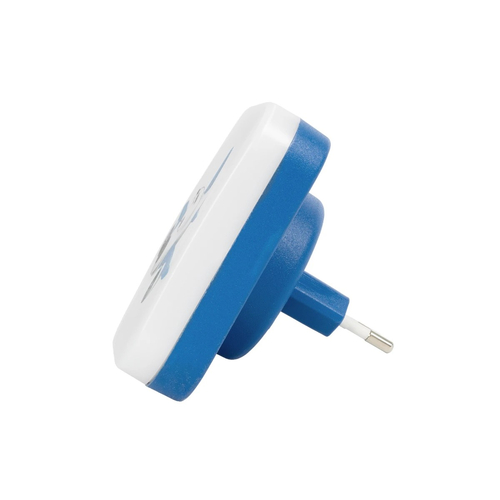 GloboStar® KIDDO 202-0003 Παιδικό Φωτιστικό Νυκτός LED 1W 95lm 120° AC220-240V IP20 Ψυχρό Λευκό 6000K - Μ5.5 x Π5.5 x Υ8cm - 2 Χρόνια Εγγύηση