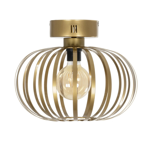 GLOBOSTAR® STAR 202-0050 Μοντέρνο Φωτιστικό Οροφής με Ντουί 1 x E27 AC 220-240V IP20 - Χρυσό - Μ40 x Π40 x Υ27cm