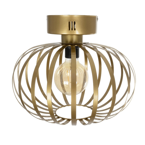 GLOBOSTAR® STAR 202-0050 Μοντέρνο Φωτιστικό Οροφής με Ντουί 1 x E27 AC 220-240V IP20 - Χρυσό - Μ40 x Π40 x Υ27cm