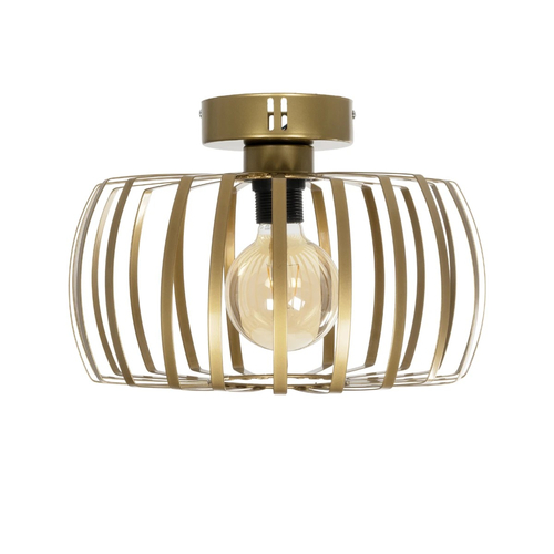 GLOBOSTAR® STAR 202-0053 Μοντέρνο Φωτιστικό Οροφής με Ντουί 1 x E27 AC 220-240V IP20 - Χρυσό - Μ40 x Π40 x Υ27cm