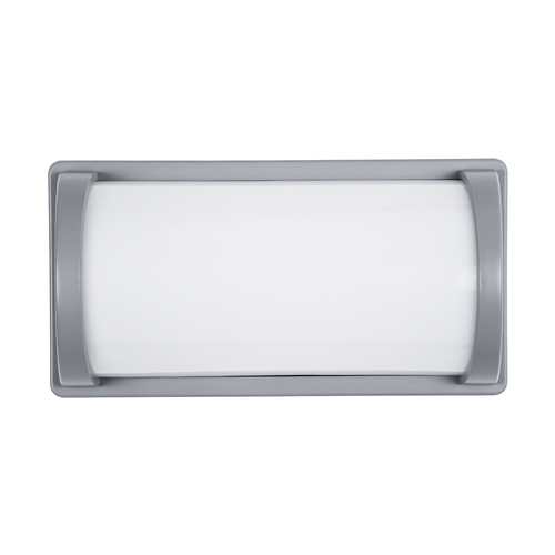 GLOBOSTAR® CELESTIAL 60695 Μοντέρνο Φωτιστικό Τοίχου - Απλίκα LED 15W 1575lm 120° AC 220-240V Αδιάβροχο IP65 Φυσικό Λευκό 4500K - Bridgelux SMD Chip - Γκρι Ματ - Μ26 x Π9 x Υ13.5cm - 3 Χρόνια Εγγύηση