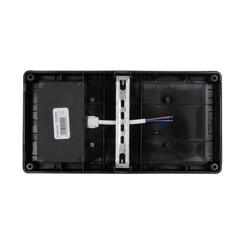 GLOBOSTAR® CELESTIAL 60695 Μοντέρνο Φωτιστικό Τοίχου - Απλίκα LED 15W 1575lm 120° AC 220-240V Αδιάβροχο IP65 Φυσικό Λευκό 4500K - Bridgelux SMD Chip - Γκρι Ματ - Μ26 x Π9 x Υ13.5cm - 3 Χρόνια Εγγύηση