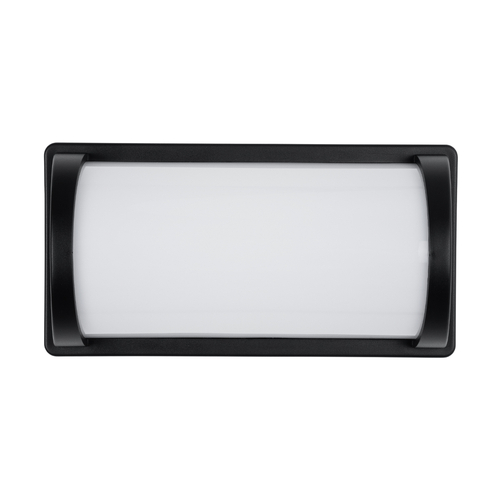 GLOBOSTAR® CELESTIAL 60696 Μοντέρνο Φωτιστικό Τοίχου - Απλίκα LED 15W 1575lm 120° AC 220-240V Αδιάβροχο IP65 Φυσικό Λευκό 4500K - Bridgelux SMD Chip - Μαύρο Ματ - Μ26 x Π9 x Υ13.5cm - 3 Χρόνια Εγγύηση