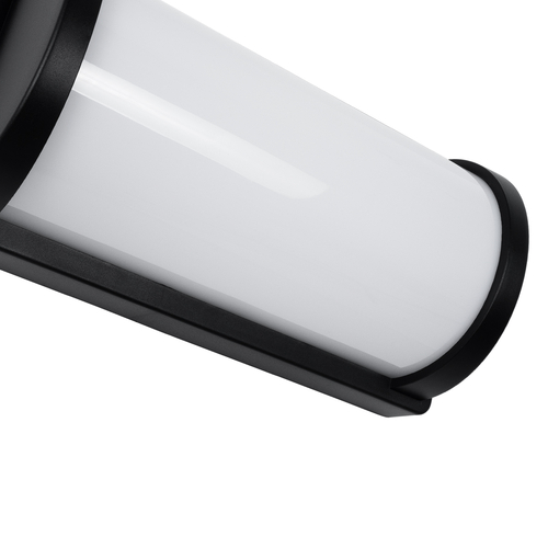 GLOBOSTAR® CELESTIAL 60696 Μοντέρνο Φωτιστικό Τοίχου - Απλίκα LED 15W 1575lm 120° AC 220-240V Αδιάβροχο IP65 Φυσικό Λευκό 4500K - Bridgelux SMD Chip - Μαύρο Ματ - Μ26 x Π9 x Υ13.5cm - 3 Χρόνια Εγγύηση