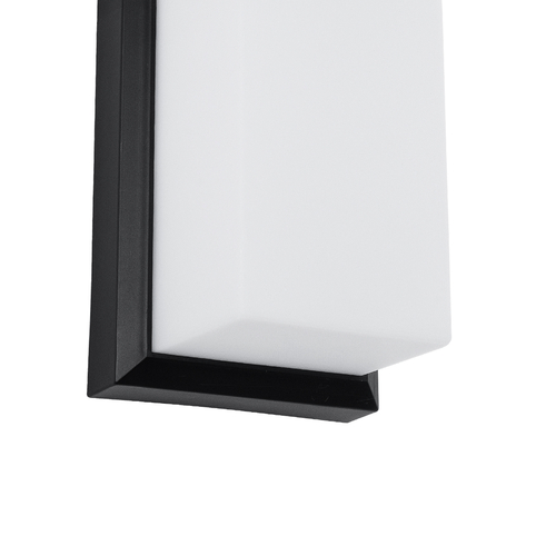 GLOBOSTAR® LOFT 60758 Μοντέρνο Φωτιστικό Τοίχου - Απλίκα LED 18W 1890lm 120° AC 220-240V Αδιάβροχο IP65 Φυσικό Λευκό 4500K - Bridgelux SMD Chip - Μαύρο Ματ - Μ24.5 x Π11 x Υ9.5cm - 3 Χρόνια Εγγύηση