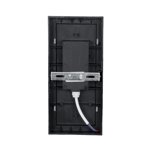 GLOBOSTAR® LOFT 60759 Μοντέρνο Φωτιστικό Τοίχου - Απλίκα LED 18W 1890lm 120° AC 220-240V Αδιάβροχο IP65 Φυσικό Λευκό 4500K - Bridgelux SMD Chip - Γκρι Ματ - Μ24.5 x Π11 x Υ9.5cm - 3 Χρόνια Εγγύηση