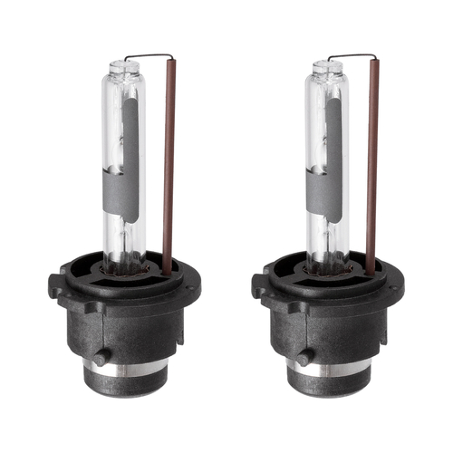 GLOBOSTAR® HID 84025 Λάμπα Xenon D2R Super Vision Υψηλής Φωτεινότητας +60% CANbus E1 ECER37 55W/110W 5000lm/10000lm 360° DC 12-24V Αδιάβροχο IP65 Φυσικό Λευκό 4300K - Μ3.2 x Π3.2 x Υ7.5cm - Πακέτο 2 Τεμαχίων - 2 Χρόνια Εγγύηση