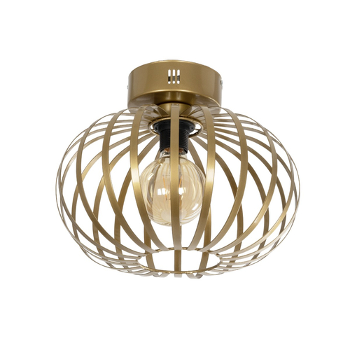 GLOBOSTAR® STAR 202-0050 Μοντέρνο Φωτιστικό Οροφής με Ντουί 1 x E27 AC 220-240V IP20 - Χρυσό - Μ40 x Π40 x Υ27cm