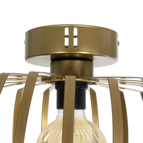 GLOBOSTAR® STAR 202-0053 Μοντέρνο Φωτιστικό Οροφής με Ντουί 1 x E27 AC 220-240V IP20 - Χρυσό - Μ40 x Π40 x Υ27cm