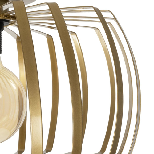 GLOBOSTAR® STAR 202-0053 Μοντέρνο Φωτιστικό Οροφής με Ντουί 1 x E27 AC 220-240V IP20 - Χρυσό - Μ40 x Π40 x Υ27cm