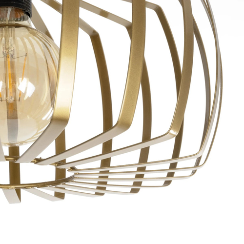 GLOBOSTAR® STAR 202-0053 Μοντέρνο Φωτιστικό Οροφής με Ντουί 1 x E27 AC 220-240V IP20 - Χρυσό - Μ40 x Π40 x Υ27cm