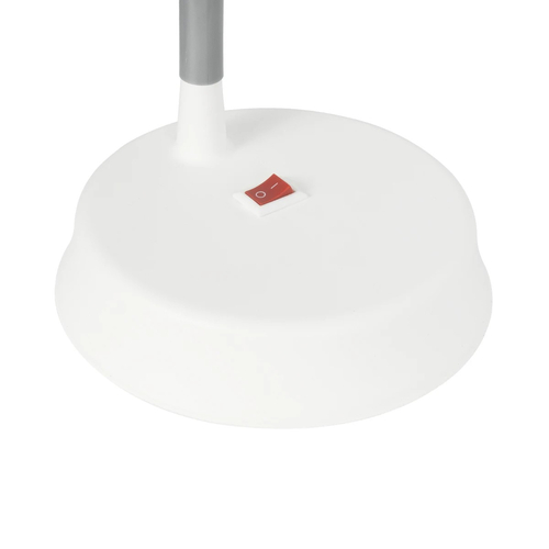 GloboStar® MICHEL 202-0062 Επιτραπέζιο Φωτιστικό Πορτατίφ LED 6W 540lm 120° AC220-240V IP20 Ψυχρό Λευκό 6000K Λευκό Πλαστικό - Μ20 x Π14.5 x Υ33cm - 2 Χρόνια Εγγύηση