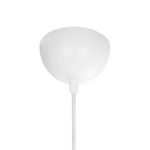 GLOBOSTAR® WIRE 203-0005 Μοντέρνο Κρεμαστό Φωτιστικό Οροφής με Ντουί 1 x E27 AC 220-240V IP20 - Λευκό & Χρυσό - Μ25 x Π25 x Υ30cm