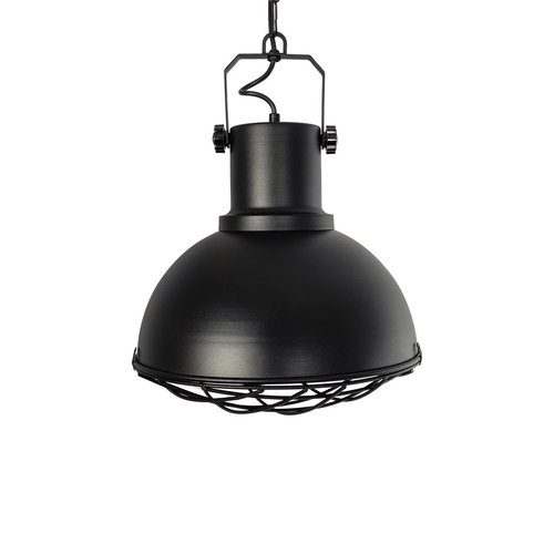 GLOBOSTAR® SIERRA 203-0011 Vintage Κρεμαστό Φωτιστικό Οροφής με Ντουί 1 x E27 AC 220-240V IP20 - Μαύρο & Χρυσό - Μ30 x Π30 x Υ40cm