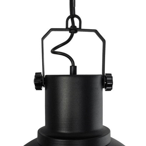 GLOBOSTAR® SIERRA 203-0011 Vintage Κρεμαστό Φωτιστικό Οροφής με Ντουί 1 x E27 AC 220-240V IP20 - Μαύρο & Χρυσό - Μ30 x Π30 x Υ40cm