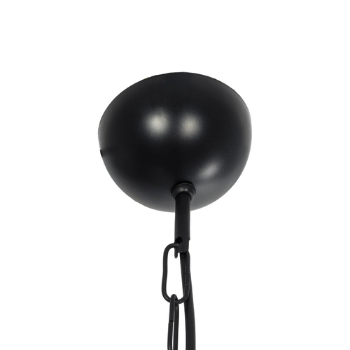 GLOBOSTAR® SIERRA 203-0011 Vintage Κρεμαστό Φωτιστικό Οροφής με Ντουί 1 x E27 AC 220-240V IP20 - Μαύρο & Χρυσό - Μ30 x Π30 x Υ40cm