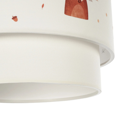 GLOBOSTAR® OWL 204-0001 Παιδικό Κρεμαστό Φωτιστικό Οροφής με Ντουί 1 x E27 AC 220-240V IP20 - Πολύχρωμο - Μ30 x Π30 x Υ24cm