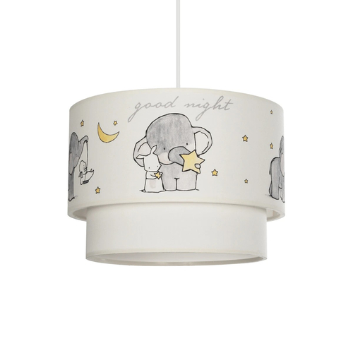 GLOBOSTAR® ELEPHANT 204-0002 Παιδικό Κρεμαστό Φωτιστικό Οροφής με Ντουί 1 x E27 AC 220-240V IP20 - Πολύχρωμο - Μ30 x Π30 x Υ24cm