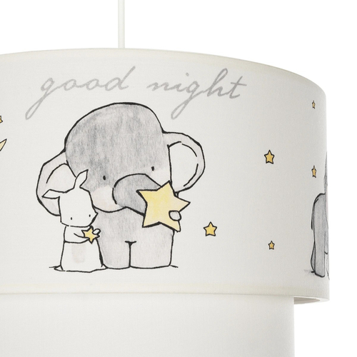 GLOBOSTAR® ELEPHANT 204-0002 Παιδικό Κρεμαστό Φωτιστικό Οροφής με Ντουί 1 x E27 AC 220-240V IP20 - Πολύχρωμο - Μ30 x Π30 x Υ24cm