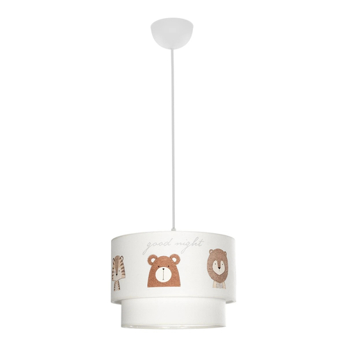 GLOBOSTAR® BEAR 204-0003 Παιδικό Κρεμαστό Φωτιστικό Οροφής με Ντουί 1 x E27 AC 220-240V IP20 - Πολύχρωμο - Μ30 x Π30 x Υ24cm