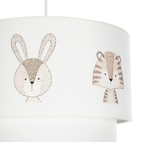 GLOBOSTAR® BEAR 204-0003 Παιδικό Κρεμαστό Φωτιστικό Οροφής με Ντουί 1 x E27 AC 220-240V IP20 - Πολύχρωμο - Μ30 x Π30 x Υ24cm