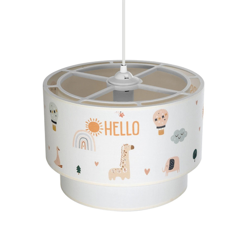 GLOBOSTAR® BALLOON 204-0004 Παιδικό Κρεμαστό Φωτιστικό Οροφής με Ντουί 1 x E27 AC 220-240V IP20 - Πολύχρωμο - Μ30 x Π30 x Υ24cm